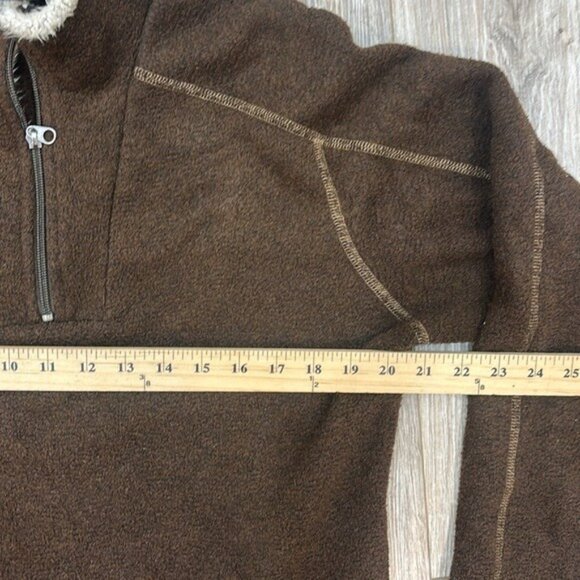 Kuhl Men's Brown Quarter-Zip Sweater fleece size medium - Picture 5 of 7